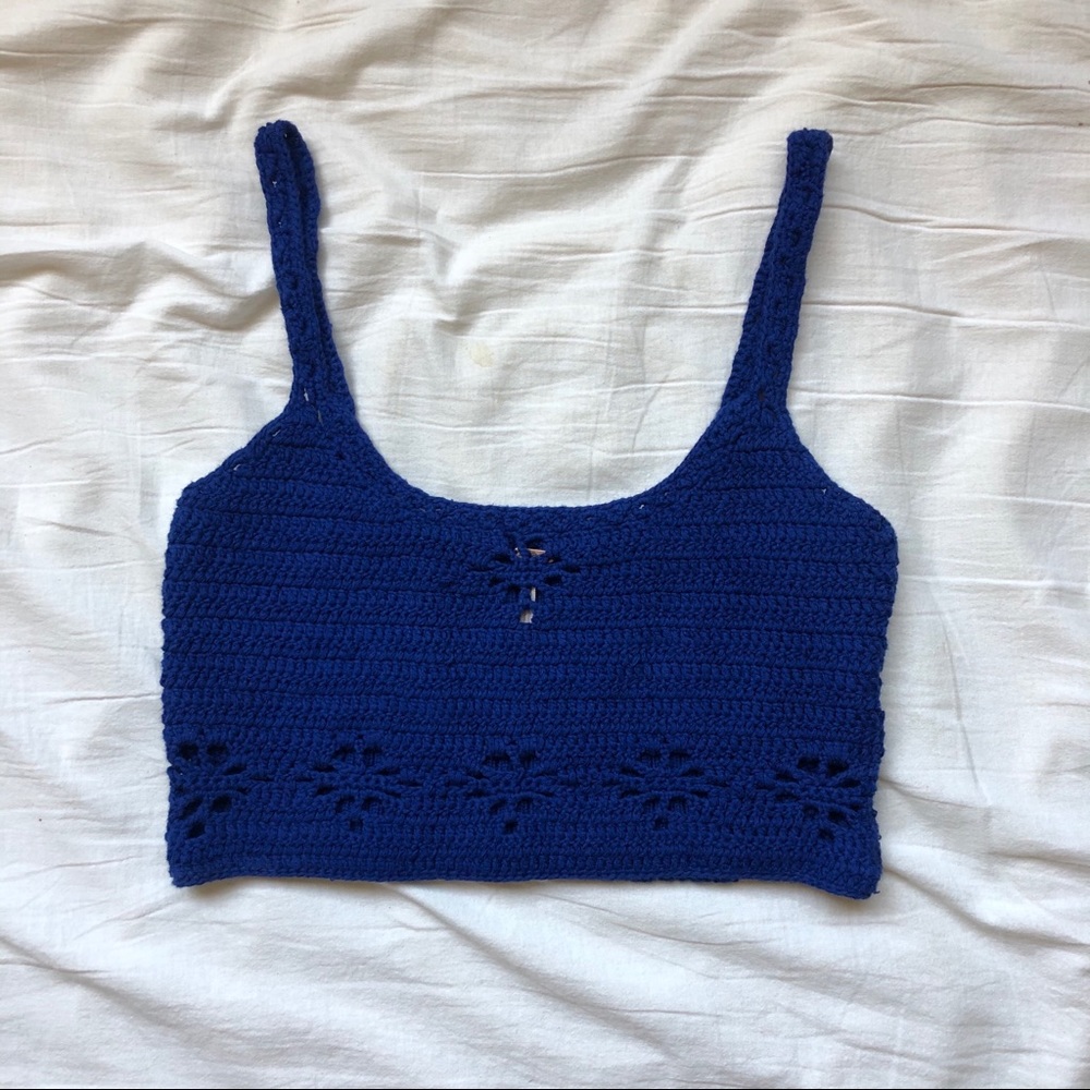 Free People Crochet Crop Top